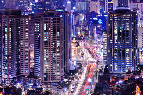 Obraz na płótnie canvas dwuczęściowy "dyptyk" Seoul Korea Południowa cityscape
