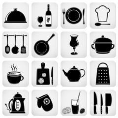 Cooking and kitchen icons