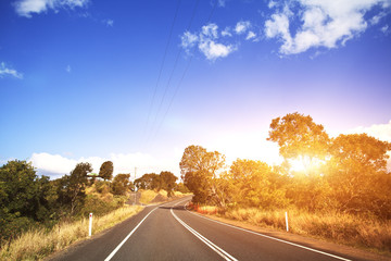 Canvas Print - Australian mountain road