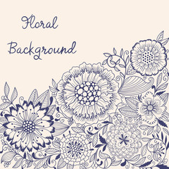 Poster - Floral background