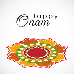 Sticker - South Indian festival Onam wishes background