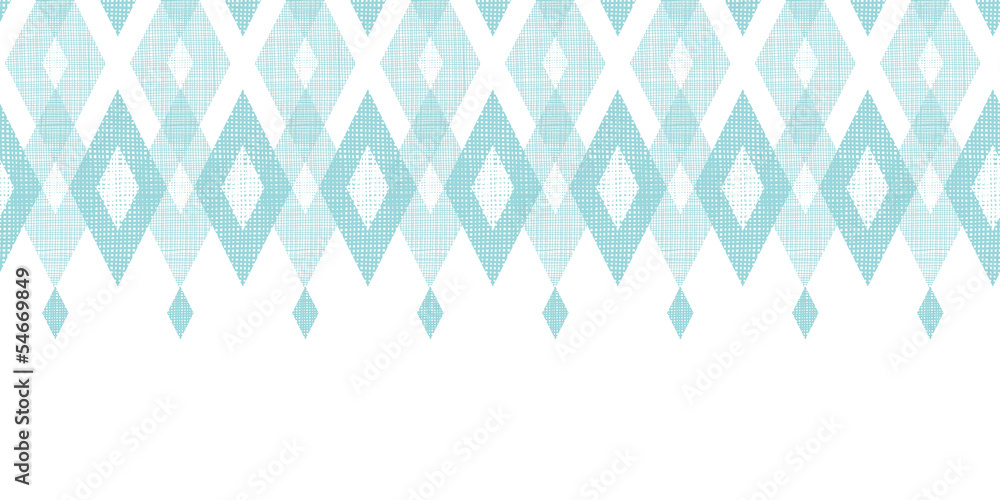 Vector pastel blue fabric ikat diamond horizontal seamless Stock Vector ...