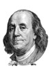 Benjamin Franklin (head to the right)