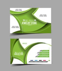 Wall Mural - vector business card set, isolated with soft shadow design.
