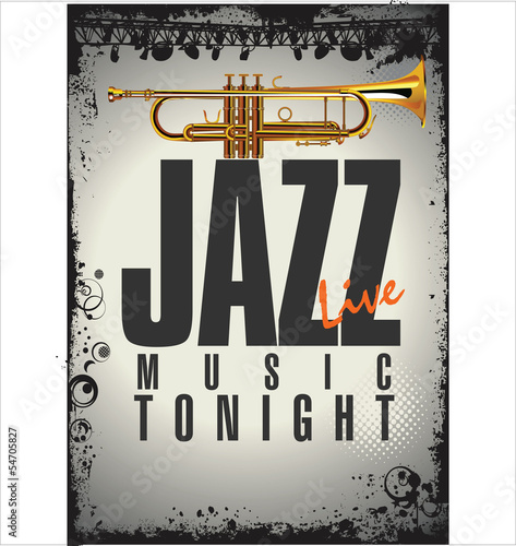 Plakat na zamówienie Jazz background