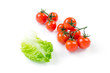 cherry tomatoes and lettuce