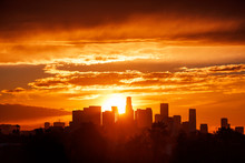 Los Angeles City Skyline, Sunrise