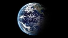 Turning Earth Background , Loop-able 3d Animation