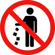 © Ms VectorPlus - No littering red vector sign