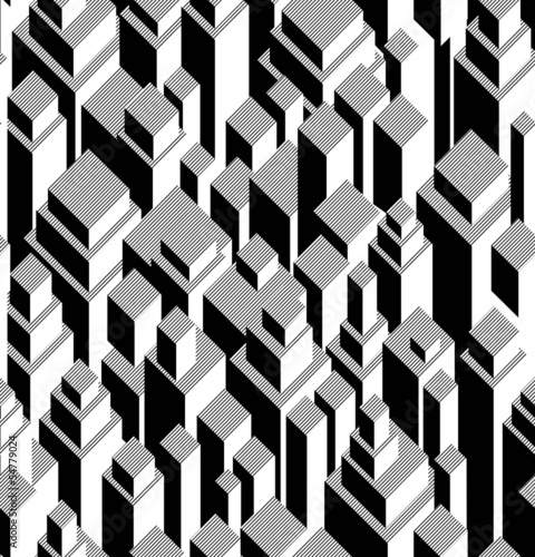 Board z aluminiowym obramowaniem Wektor bez szwu geometryczny wzór