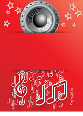 Wall Mural - Abstract music background