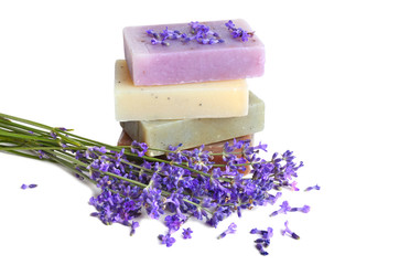 Canvas Print - Soaps and lavender