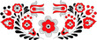 © meliblue - pattern whit decorative flowers, Hungarin motive