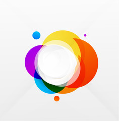 Wall Mural - Modern colorful geometrical circles design