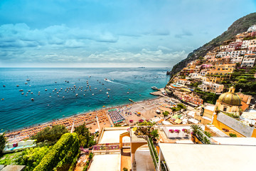 Canvas Print - Amazing Amalfi coast. Positano, Italy