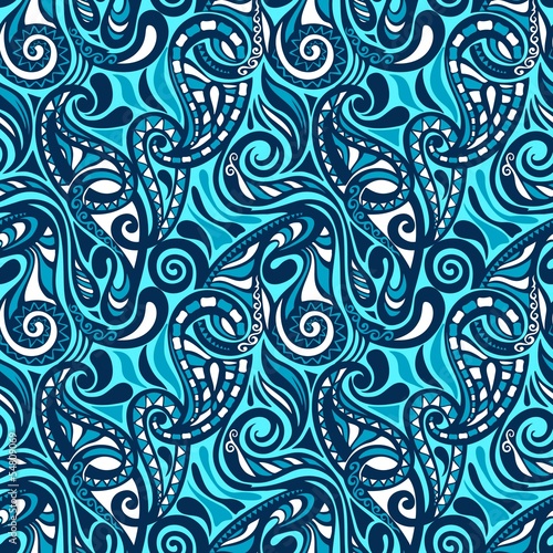 Tapeta ścienna Kolorowy streszczenie bez szwu paisley wzór