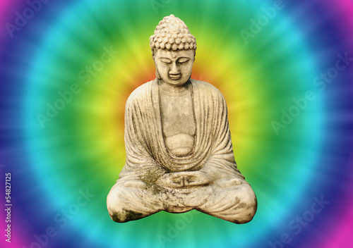 Board z aluminiowym obramowaniem Retro krawat barwnik Budda