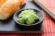 wasabi mustard sauce for Japanese food