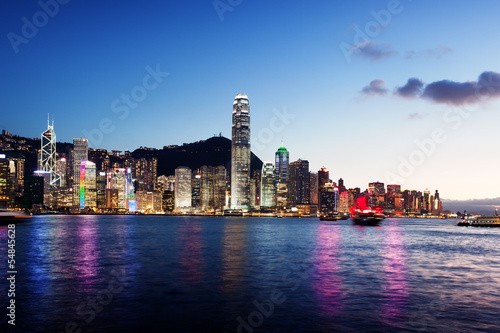 Board z aluminiowym obramowaniem Skyline z Hongkongu