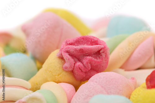 Tapeta ścienna na wymiar Different colorful marshmallow.
