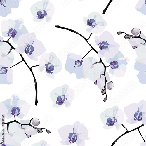 Fotoboard na płycie Wzór orchidei kwiat