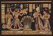 Ancient black egyptian papyrus