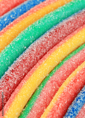 Nowoczesny obraz na płótnie Sweet jelly candies close-up