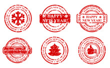 New Year Seal Stamp Icon