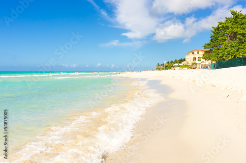 Plakat na papierze fotorealistycznym Plaża varadero na Kubie