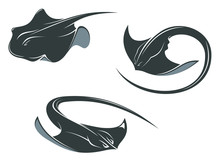 Stingray Fish Mascots