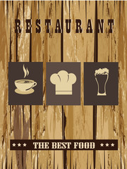 Poster - restaurant menu