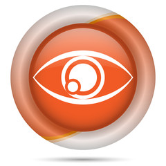 Orange plastic icon