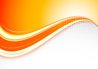 Poster - Abstract orange background
