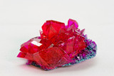 Fototapeta Na ścianę - close up of crystals in ruby color