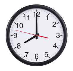 eight o'clock on the dial clock