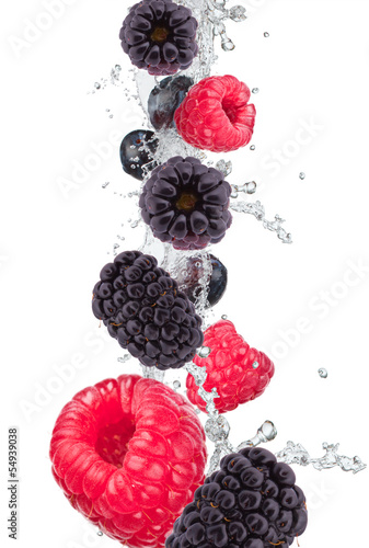 Fototapeta dla dzieci Fresh fruit in water splash