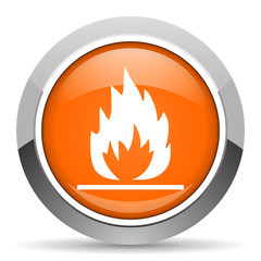 Fototapete - flames icon