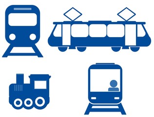 Aufkleber - Trains en 4 icônes	