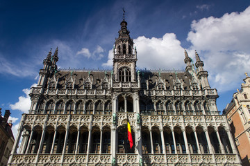 Canvas Print - brussels grand place building broodhuis