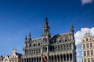 Canvas Print - brussels grand place building front