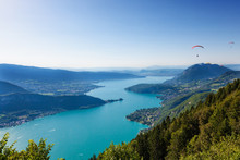 View Of The Annecy Lake From  Col Du Forclaz
