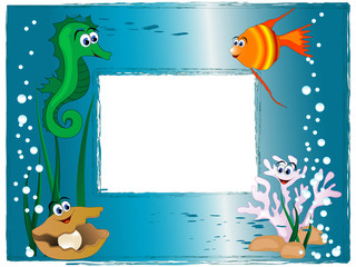 Sticker - Sea photo frame