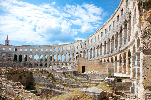 Tapeta ścienna Rzymski amfiteatr (arena) w pula, chorwacja.