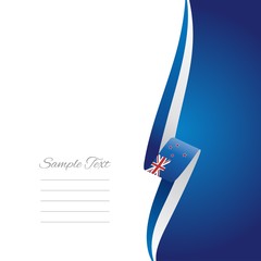 Wall Mural - New Zealand right side brochure cover vector