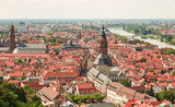 Fototapeta Krajobraz - Blick über Altstadt von Heidelberg