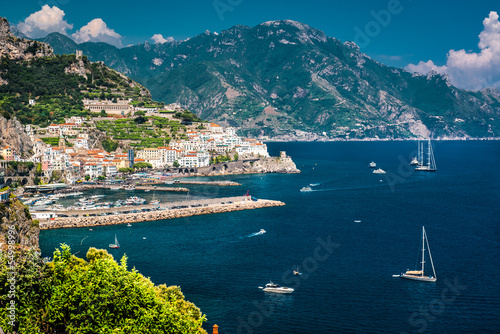 Plakat na papierze fotorealistycznym Wybrzeże Amalfi. 