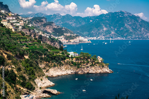 Plakat na papierze fotorealistycznym Wybrzeże Amalfi. 