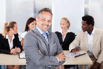 Portrait Of Happy Businessman