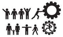 Person And People Vector Icon Set