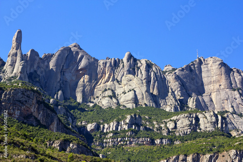 Plakat na papierze fotorealistycznym Góra Montserrat